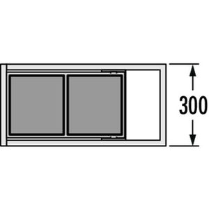Produktbild für Einbaumülleimer Hailo AS Tandem 15/15, 3663101