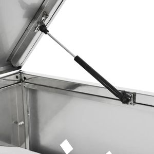 Produktbild für Mülltonnenbox vidaXL 145381, Edelstahl