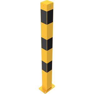 Produktbild für Absperrpfosten Schake 470PBG/2, 2 Ösen, schwarz/gelb, Metall