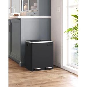 Produktbild für Mülleimer Songmics LTB30BK, schwarz