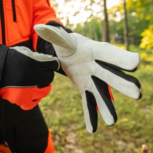 Produktbild für Kettensägenhandschuhe Oregon Protect Pro, orange-schwarz