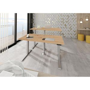 Produktbild für Schreibtisch Hammerbacher XDKB 19, asteiche / silber
