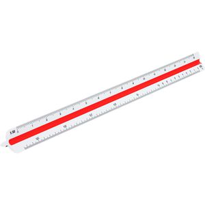 Produktbild für Dreikantmaßstab M+R 716310010 Kunststoff, 30cm