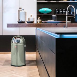 Produktbild für Mülleimer Wesco Pushboy, silber