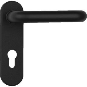 Produktbild für Drückergarnitur Abus KFG 27977, rund, schwarz