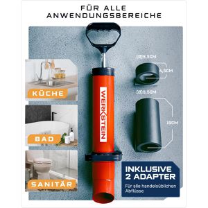 Produktbild für Abflusspumpe WERKSTEIN Rohrreinigungspumpe