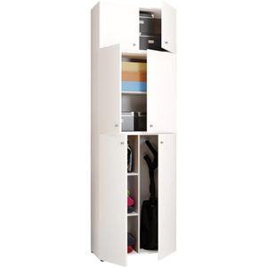 Produktbild für Mehrzweckschrank VCM Lona XXL 917812, weiß