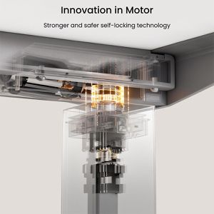 Produktbild für Schreibtischgestell FlexiSpot E7S 2026, grau, 4 Memoryspeicher