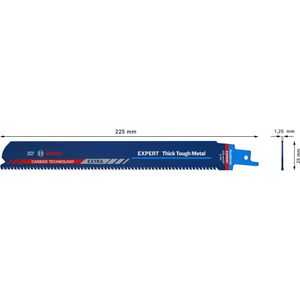 Produktbild für Säbelsägeblatt Bosch Expert Thick Tough Metal S 1155 CHC