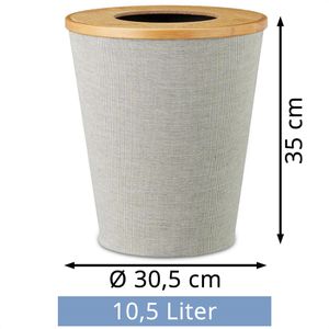 Produktbild für Papierkorb Relaxdays 10021487, Bambus