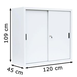 Produktbild für Schiebetürenschrank Lüllmann 550147, abschließbar
