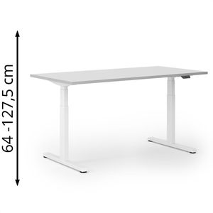 Schreibtisch Actiforce Pro 1050 lite, lichtgrau / weiß