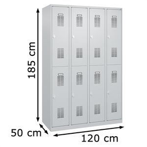 Produktbild für Spind CP-Möbel Basis PLUS, lichtgrau