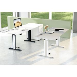Produktbild für Schreibtisch Kerkmann Move 1 advance, weiß / anthrazit