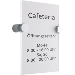 Türschild Böttcher-AG Premium, transparent