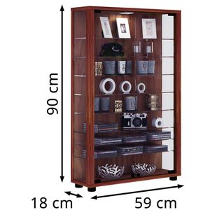 Produktbild für Glasvitrine VCM Lumo Mini, stehend