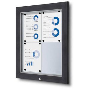 Produktbild für Schaukasten Showdown-Displays anthrazit, B1, außen