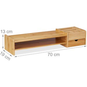 Produktbild für Monitorständer Relaxdays 10037883, Bambus