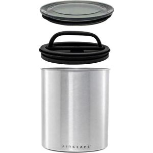 Produktbild für Kaffeedose Airscape AS0104, aus Edelstahl, mit Frische-System