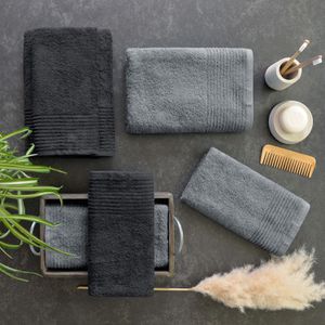 Produktbild für Handtuch Dyckhoff Brillant Set, schwarz-grau