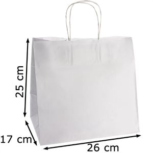 Produktbild für Papiertüten Papstar 88846, weiß