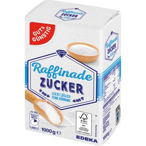 Zucker Gut&Günstig Raffinade, weißer Kristallzucker