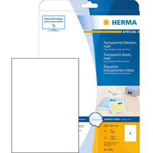 Folienetiketten Herma 4585, transparent matt