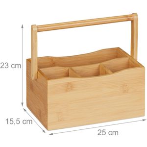 Produktbild für Besteckhalter Relaxdays 10033869, Bambus