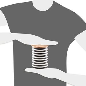 Produktbild für Vorratsdose Zeller Stripes 19823, aus Keramik