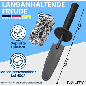 Produktbild für Felgenbürste IVALITY Mikrofaser Standard