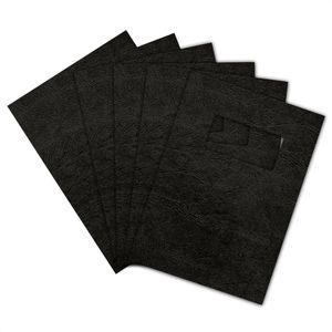 Produktbild für Deckblätter GBC LeatherGrain, mit Fenster, A4