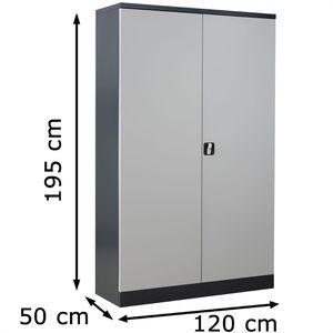 Produktbild für Aktenschrank G-Office FLC.195/N, aus Metall