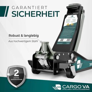 Produktbild für Rangierwagenheber CargoVA HJ-3000, aus Stahl, extra flach