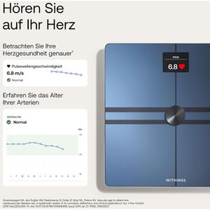 Produktbild für Personenwaage Withings Body Comp, App-fähig, schwarz