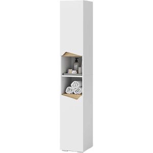 Produktbild für Badschrank Vicco Marelle, mit 4 Füßen, weiß / artisan eiche