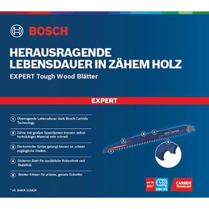 Produktbild für Säbelsägeblatt Bosch Expert Tough Wood S 1242 KHM