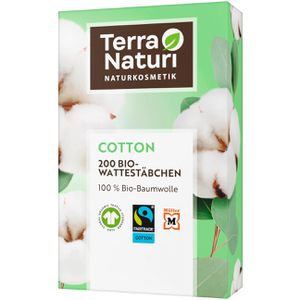 Wattestäbchen Terra-Naturi Cotton, Papier, 7,5cm
