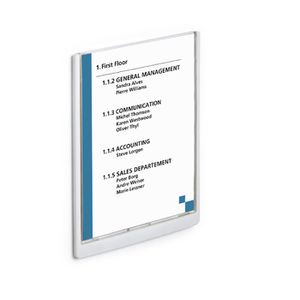 Produktbild für Türschild Durable 4867-02, Click Sign A4, weiß