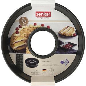 Produktbild für Backform Zenker Black Metallic 7408, Frankfurter Kranz, Stahl