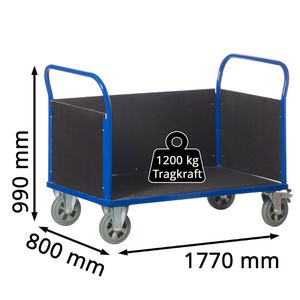 Produktbild für Transportwagen Rollcart Dreiwandwagen, 02-1389