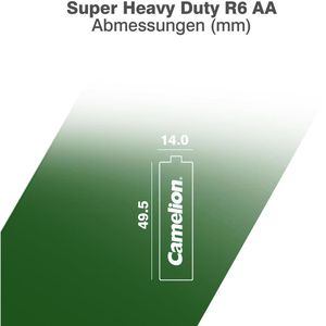 Produktbild für Batterien Camelion Super Heavy Duty, Zink-Kohle