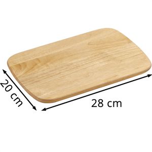 Produktbild für Schneidebrett Zassenhaus aus Gummibaumholz