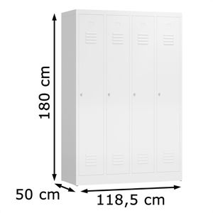 Produktbild für Spind ClassiX X-510147, weiß