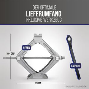 Produktbild für Scherenwagenheber Alca 436500, mit Ratsche