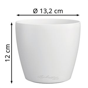 Produktbild für Übertopf Lechuza-DECO 12, weiß, Ø 13 x 12 cm