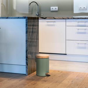 Produktbild für Mülleimer Zeller 18912, Bambus grün