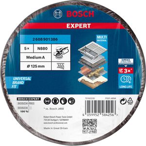 Produktbild für Schleifvlies Bosch Expert N880, 2608901386, Körnung mittel