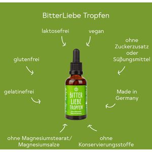 Produktbild für Bitterstoffe BitterLiebe Original, 50 ml für 1700 Tropfen