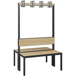 Produktbild für Umkleidebank CP-Möbel 8060-200, Sitzfläche Holz, 100 cm