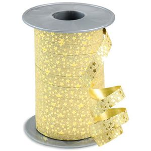 Produktbild für Geschenkband Präsent Glitter Star, gold